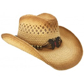 Port Classic Butterfly Straw Cowboy Hat - BATHZBKJX