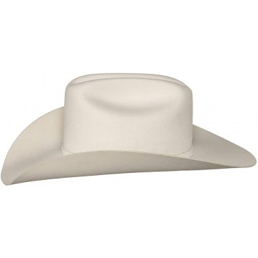 RESISTOL Mens 4X Pageant Queen White Felt Cowgirl Hat - B377CSWAH