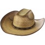 RESISTOL Mens Amarillo Sky Palm 4 1 8 Brim Straw Cowboy Hat - B3Y7TLSPX
