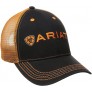 ARIAT Men's Black Orange Mesh Hat One Size - B6J04QP3H