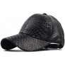 INOGIH Snakeskin-Leather Baseball-Cap Unisex Casual-Dad-Hat Adjustable Snapback for Women Men - B0KSHCQCN