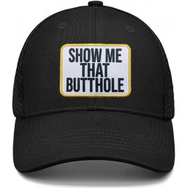 LGBTQ Rainbow Show Me The Butthole Trucker Hat for Men Women Flat Bill Cap - B1IXKYYET