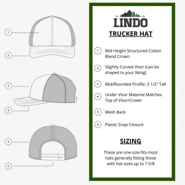 LINDO Trucker Hat Palm Tree Series - BJXUFZOQD