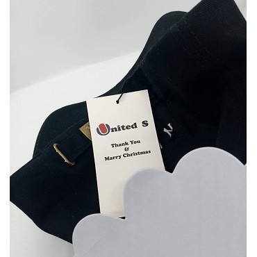 United S Men Women Fashion Adult Adjustable Baseball Cap 100% Cotton Premium Hat Comfort Fit Unisex Garment Washed Self Fabric Strap Regular Relaxed Fit Black - B0ZPZ9PI4