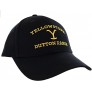 Yellowstone Dutton Ranch Brand Logo Men's Adjustable Hat Black - B0X8WF8XF