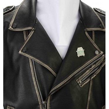 A N KINGPiiN Lapel Pin for Men Classic Bus Van Lime Green Badge Brooch Suit Stud Shirt Studs Men's Accessories - B04JJJW0D