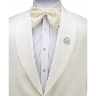 A N KINGPiiN Lapel Pin for Men Classic Bus Van Lime Green Badge Brooch Suit Stud Shirt Studs Men's Accessories - B04JJJW0D