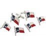JJ Weston Texas Flag Tuxedo Cufflinks and Shirt Studs. Made in the USA. - BR94PM69T