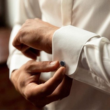 Rovtop Cufflinks and Studs Set for Tuxedo Shirts Business Wedding - BK0ONUW2R
