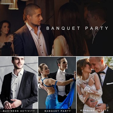 Rovtop Cufflinks and Studs Set for Tuxedo Shirts Business Wedding - BK0ONUW2R