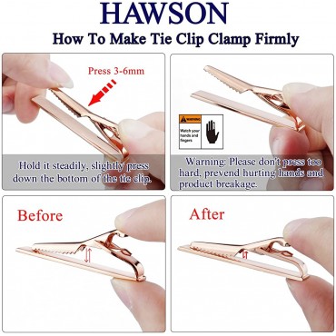 HAWSON 2 inch 2.2 inch Tie Clip for Men Novelty Tie Bar Clip for Men and Boys Interesting Tie Clip for Party - BAERZQZKO