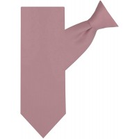 Jacob Alexander Men's Pre-Tied Solid Color Clip-On Neck Tie - BU1PYRWDT