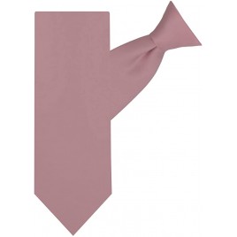 Jacob Alexander Men's Pre-Tied Solid Color Clip-On Neck Tie - BU1PYRWDT