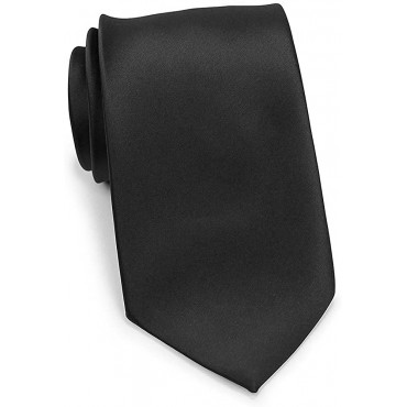 Mens Formal Tie Wholesale Lot of 5 Mens Solid Color Wedding Ties 3.5 Satin Finish - B0RP8RKD3