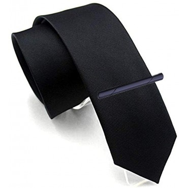 QIMOSHI 6 Pcs Tie Clips for Men Tie Bar Clip Set for Regular Ties Necktie Wedding Business Tie Pin Clips - BB5SYSKKW