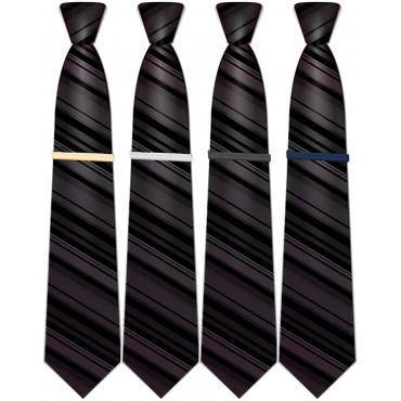 Selizo 4Pcs Tie Clip Tie Bar Tie Clips for Men - BOEVWUZYA