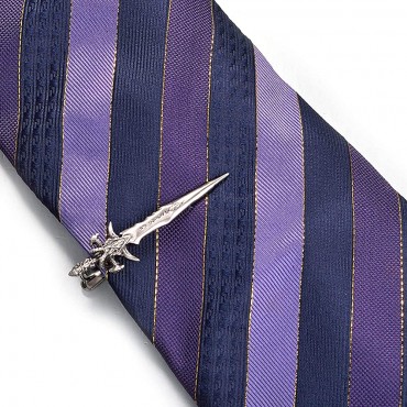 Yoursfs Cool Tie Clips for Men Unique Tie Bar for Men White GP Men's Tie Pins Mens Accessories Jewelry - BEVGEMTL4