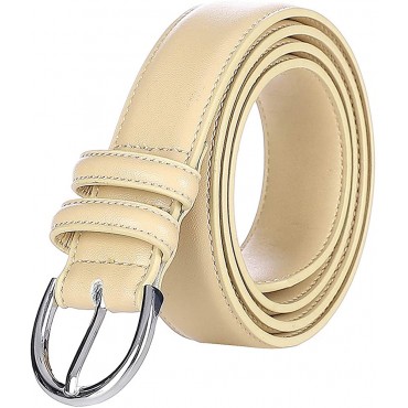 Falari Women Genuine Leather Belt Fashion Dress Belt With Single Prong Buckle 6028-31 Colors - BFZCS6G2U