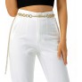 Fan&Louis Gold Waist Chain Belt for Women Dresses Metal Link Dangling Belly Body Chain Belt - BMUW7YBXB