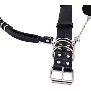 Fashion Harness Waist Body Belt Punk Chest Belt with Chains for Women Girls Ladies - BV0XZHXSK