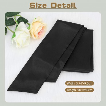 Women Dress Belt for Wedding Party Long Sash Bridal Waist Belts for Special Occasion 3.74'' Wide by WHIPPY - BB059UFUJ