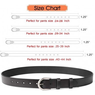 Women Leather Belt for Pants Dress Jeans Waist Belt with Brushed Alloy Buckle by WHIPPY - BHRVTCS2I