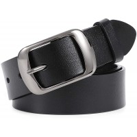 Women Leather Belts for Jeans Pants Fashion Dress Belt for Women with Solid Pin Buckle by WHIPPY - BQD3AKH1Z