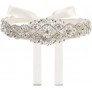 Yanstar Handmade Wedding Belt with Rhinestone Crystal Bridal Belt for Wedding Dress - B8QS0KWWO
