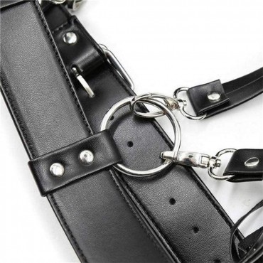 Zoestar Sexy Leather Waist Belt Tassel Punk Harness Metal Body Cage for Women - B5CEV47G8