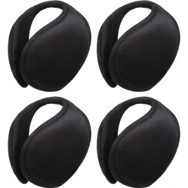 4 Pieces Ear Muffs For Winter Ear Warmer Ear Covers Behind The Head Ear Muffs for Men Women Outdoor - B15JK3IXP