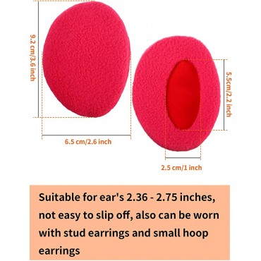 6 Pairs Bandless Ear Warmers Fleece Ear Muffs Ear Covers Unisex Winter Outdoors - B00UY5PKP
