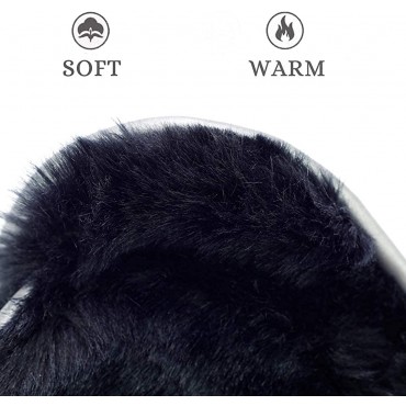 Ear Warmers Waterproof Unisex Winter Fleece Earmuffs for Men Women Adjustable Ear Muffs - BNEW2NGQS
