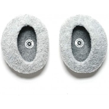 EarCaps JourneyOut Fleece Bandless Ear Warmers Ear Muffs For Men & Women Glacier Large - BTYMISMX4