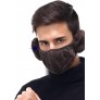 Farbee Adults Men's and Women's Breathable Two in One Fleece Warm Face Masks with Earmuffs Winter Cold Proof. Many Colors - BW8DW7SFA