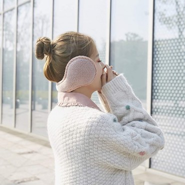 oenbopo Earmuffs 1 Pair Unisex Winter Accessory Outdoor Warm Ear Warmer Folding Ear Covers for Women School Girls - BWU8Z0QSE