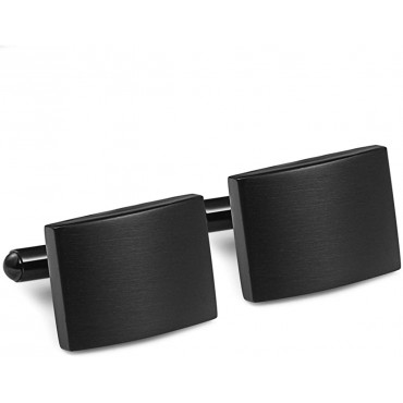 FIBO STEEL Stainless Steel Classic Cufflinks for Men Wedding Business - BBEUEKETA