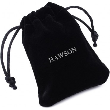 HAWSON Cufflink for Men with Tuxedo Shirt Studs Cufflink and Tuxedo Shirt Studs for Men Silver and Gold Tone Cuff Links for Men - BTM57Z1CM