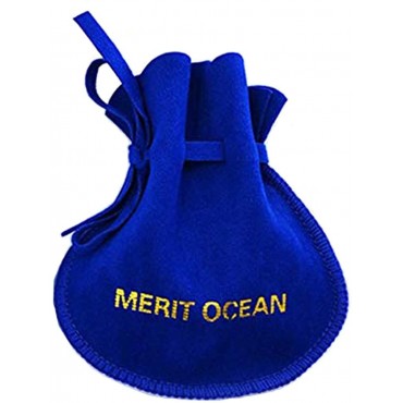 MERIT OCEAN Blue Navy Swarovski Crystal Square Cufflinks for Men Classical Swarovski Cuff Links with Gift Box Elegant Style - BE0H7XKSI
