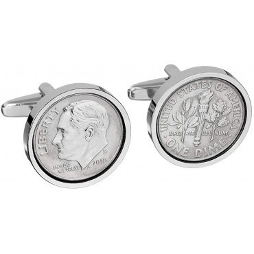 Worldcoincufflinks 10th Wedding Anniversary Tin Anniversary Genuine 2012 Mint Coin Cufflinks - BNPTY89RA