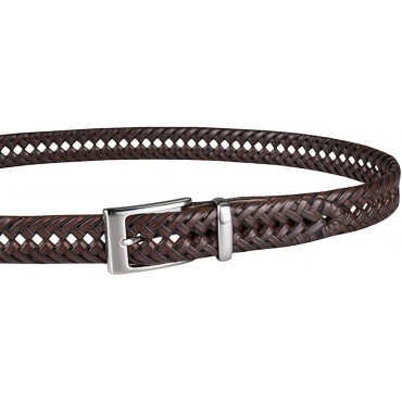 Dockers Men's Leather Braided Casual and Dress Belt - BP5GWPXWM