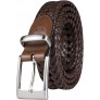 Dockers Men's Leather Braided Casual and Dress Belt - BP5GWPXWM