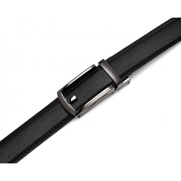 Leather Ratchet Belts for Men 1 1 4 Comfort with Click Buckle CHAOREN Dress Belt Adjustable Trim to Exact Fit - B8NOWB4ME