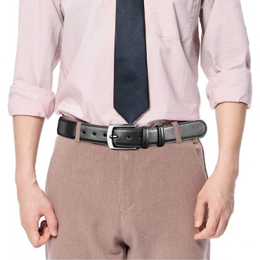 Mens Belts Big and Tall 36-70 Men Leather Belt Casual Work Dress Belt,Black & Brown Colors - B01C3RPEK