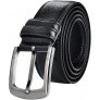 Mens Belts Big and Tall 36"-70" Men Leather Belt Casual Work Dress Belt,Black & Brown Colors - B01C3RPEK