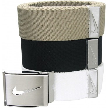 Nike Men's 3 Pack Golf Web Belt - B5IY7HRFO