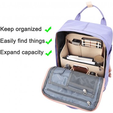 Felt Backpack Organizer Insert for Women and Men Large Travel Rucksack Insert Bag Organizer - BVOK1NFP5
