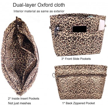 Lrker Women's Purse Organizer Handbag Tote Insert Liner Divider Inside Bag Medium - B8IXYL16X