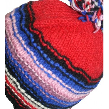1407 Agan Traders Himalayan Sheep Wool Fleece Hand Knitted Naubala Mitten Glove - BPYIDQF3M