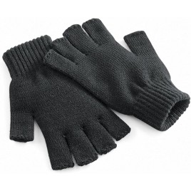 Beechfield Unisex Plain Basic Fingerless Winter Gloves - BMYF2DEPS