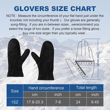 Wansihe Mittens for Women Winter Thick Gloves for Cold Weather Soft Stretch Warm Gloves Gifts - B6UEODZ6Y